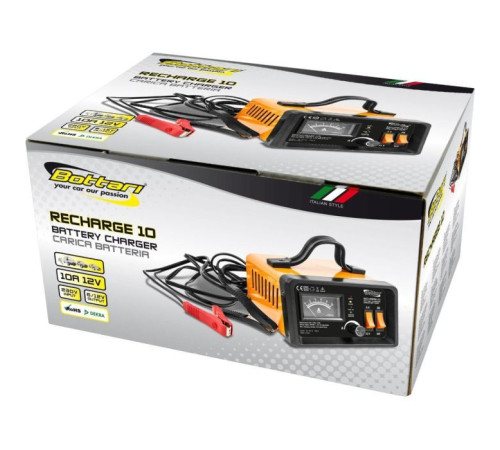Зарядний пристрій для автомобільного акумулятора Bottari 0.5-10A 6/12V "2 STEPS" (28110-IS)