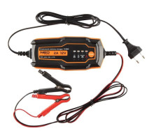 Зарядний пристрій для автомобільного акумулятора Neo Tools 2А/35Вт, 4-60Ач, для кислотних/AGM/GEL (11-890)