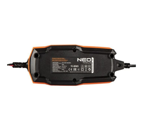 Зарядний пристрій для автомобільного акумулятора Neo Tools 2А/35Вт, 4-60Ач, для кислотних/AGM/GEL (11-890)