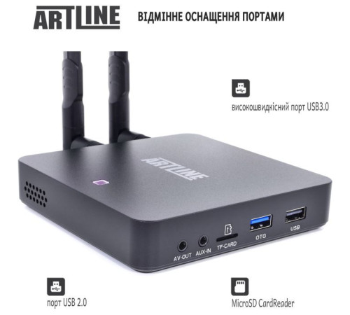 Медіаплеєр Artline TvBox KM6 (KM6)