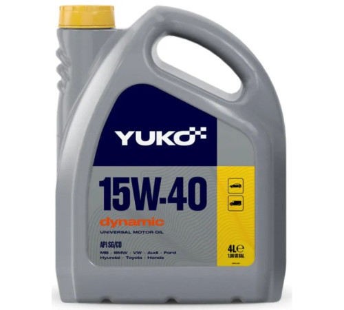 Моторна олива Yuko DYNAMIC 15W-40 4л (4823110401583)