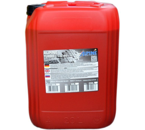 Моторна олива Alpine 15W-40 Turbo 20л (0325-20)