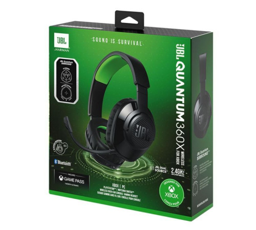 Наушники JBL Quantum 360X Wireless for Xbox Black (JBLQ360XWLBLKGRN)
