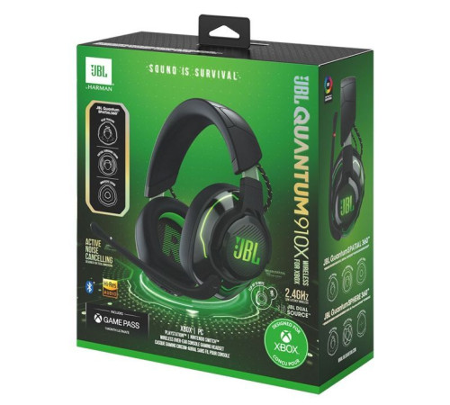 Навушники JBL Quantum 910X Wireless for Xbox Black (JBLQ910XWLBLKGRN)