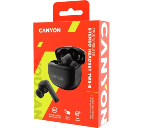 Навушники Canyon TWS-8 Black (CNS-TWS8B)