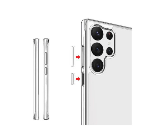 Чохол до мобільного телефона BeCover Space Case Samsung Galaxy S23 Ultra SM-S918 Transparancy (708962)