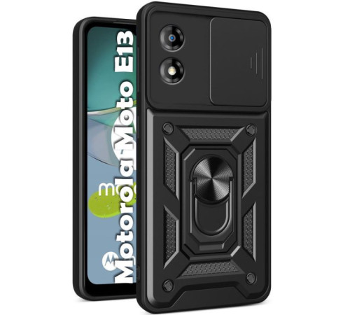 Чохол до мобільного телефона BeCover Military Motorola Moto E13 Black (709101)