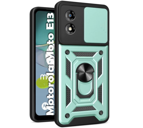 Чохол до мобільного телефона BeCover Military Motorola Moto E13 Dark Green (709103)