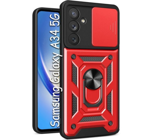 Чохол до мобільного телефона BeCover Military Samsung Galaxy A34 5G SM-A346 Red (709140)