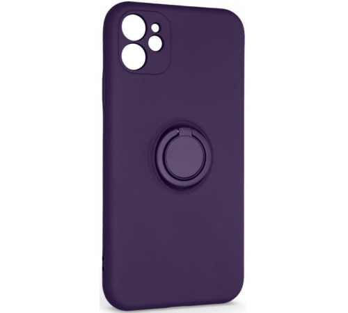Чохол до мобільного телефона Armorstandart Icon Ring Apple iPhone 11 Dark Purple (ARM68646)