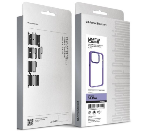 Чохол до мобільного телефона Armorstandart UNIT2 Apple iPhone 14 Pro Lavander (ARM69949)