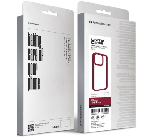 Чохол до мобільного телефона Armorstandart UNIT2 Apple iPhone 14 Pro Marsala (ARM69950)