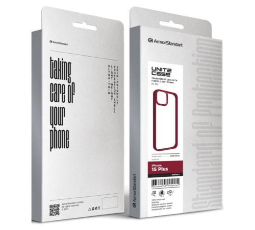 Чохол до мобільного телефона Armorstandart UNIT2 Apple iPhone 15 Plus Marsala (ARM69978)