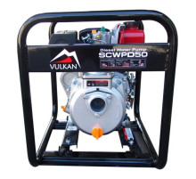 Мотопомпа Vulkan рукав 50мм, 28м3/год, підйом 28м, чиста вода, SCWPD50, дизельна (79164)