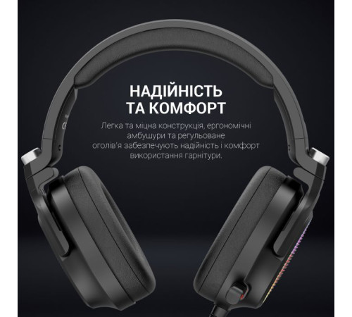 Наушники GamePro HS1300 RGB 7.1 Black (HS1300)