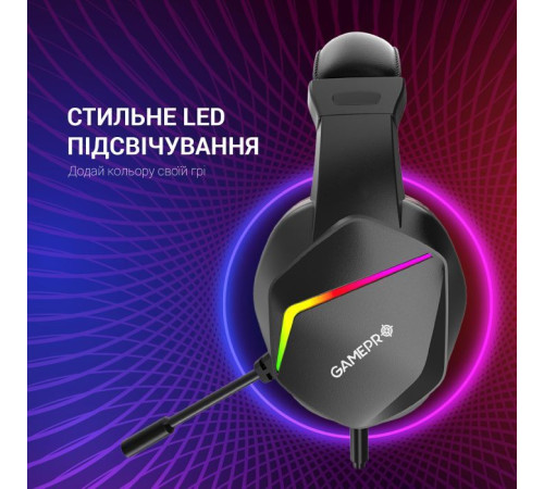 Наушники GamePro HS311 RGB Black/Red (HS311)