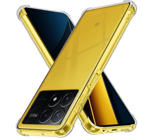 Чохол до мобільного телефона BeCover Anti-Shock Poco X6 Clear (710614)