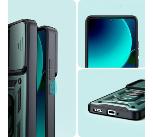 Чохол до мобільного телефона BeCover Military Xiaomi 13T/13T Pro Dark Green (710559)