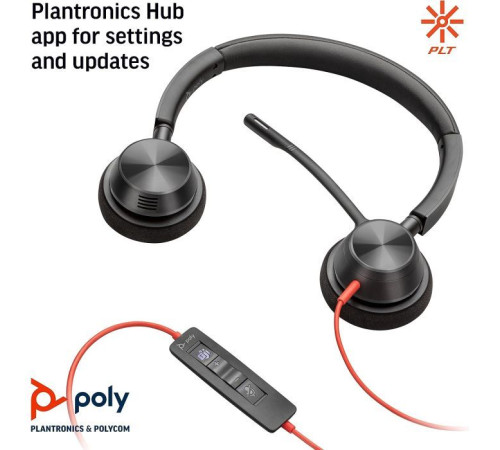 Навушники Poly Blackwire 3320-M USB-A/C (8X220AA)