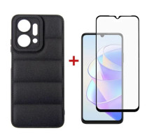 Чохол до мобільного телефона Dengos Kit for Honor x7a case + glass (Black) (DG-KM-55)