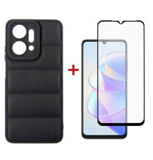 Чохол до мобільного телефона Dengos Kit for Honor x7a case + glass (Black) (DG-KM-55)