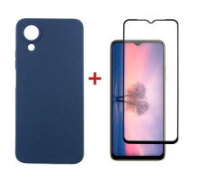 Чехол для мобильного телефона Dengos Kit для OPPO A17K case + glass (Blue) (DG-KM-02)