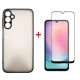 Чохол до мобільного телефона Dengos Kit for Samsung Galaxy A24 case + glass (Black) (DG-KM-15)