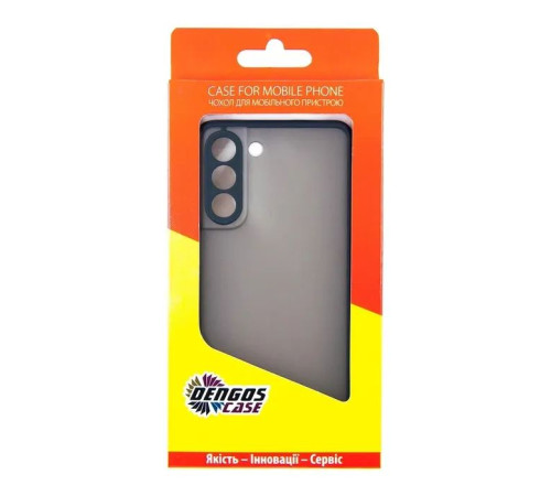 Чохол до мобільного телефона Dengos Kit for Samsung Galaxy S21 FE case + glass (Black) (DG-KM-27)