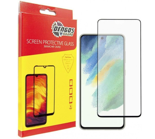 Чохол до мобільного телефона Dengos Kit for Samsung Galaxy S21 FE case + glass (Black) (DG-KM-27)