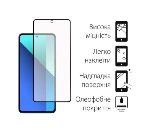 Чохол до мобільного телефона Dengos Kit for Xiaomi Redmi Note 13 4G case + glass (Mint) (DG-KM-62)