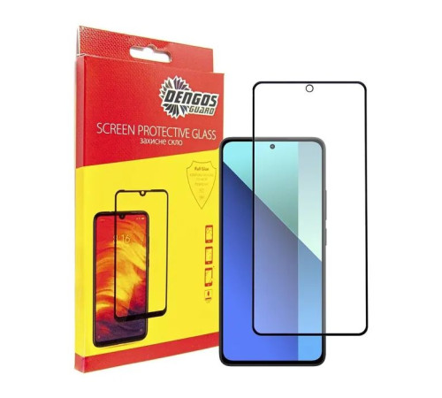 Чохол до мобільного телефона Dengos Kit for Xiaomi Redmi Note 13 4G case + glass (Mint) (DG-KM-62)