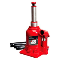 Домкрат GTM гідравлічний пляшковий 4т (150-370мм) двохштоковий (TF0402)