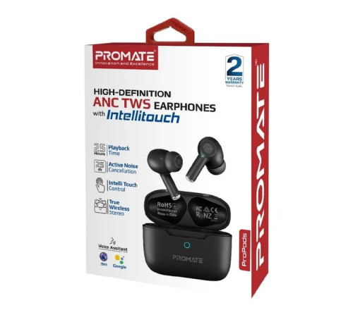 Навушники Promate ProPods Black (propods.black)