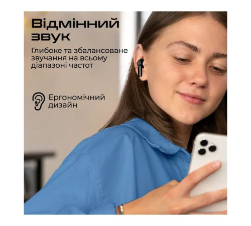 Навушники Promate ProPods Black (propods.black)