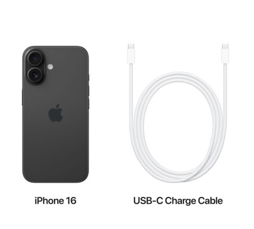 Мобільний телефон Apple iPhone 16 128GB Black (MYE73)