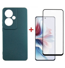 Чохол до мобільного телефона Dengos Oppo Reno 11F + glass Green (DG-KM-96)