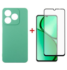 Чохол до мобільного телефона Dengos Realme C63 Soft + glass Mint (DG-KM-106)
