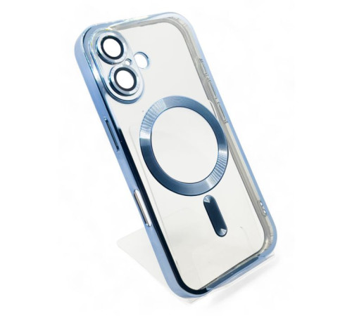Чохол до мобільного телефона BeCover TPU Chrome Case (MagSafe) для Apple iPhone 16 Plus Sierra Blue (712077)