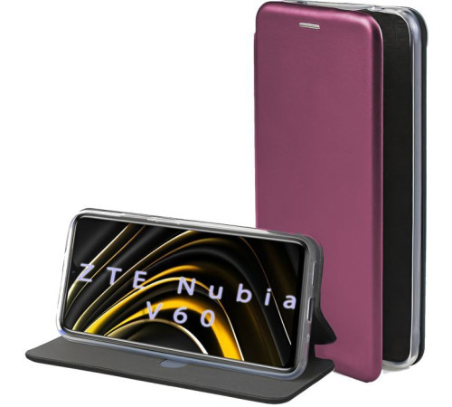 Чохол до мобільного телефона BeCover Exclusive ZTE Nubia V60 Red Wine (712191)