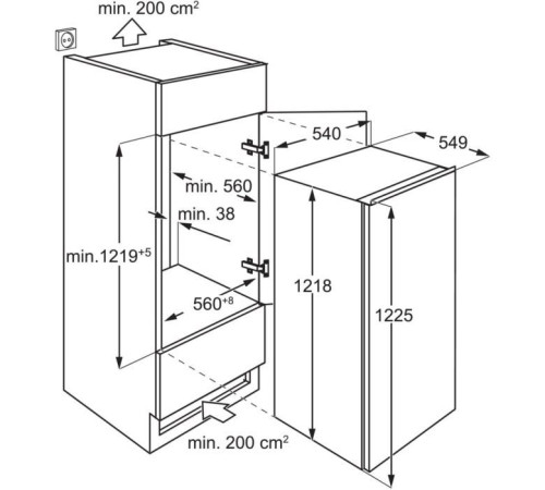Холодильник Electrolux LFB3AE12S1