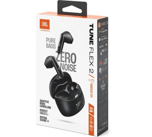 Навушники JBL Tune Flex 2 Black (JBLTFLEX2BLK)