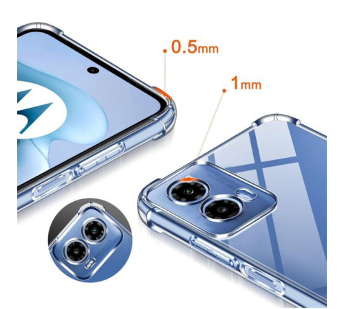 Чохол до мобільного телефона BeCover Anti-Shock Motorola Moto G35 Clear (712779)