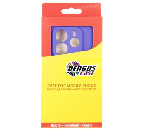 Чохол до мобільного телефона Dengos Kit Xiaomi Redmi Note 14 case Carbon + glass (Purple) (DG-KM-129)
