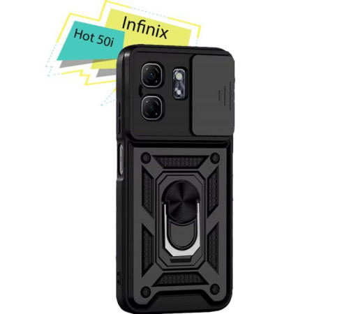 Чохол до мобільного телефона BeCover Military Infinix Hot 50i (X6531) Black (713047)