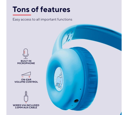 Навушники Trust Nouna Kids Wireless Blue (25275)