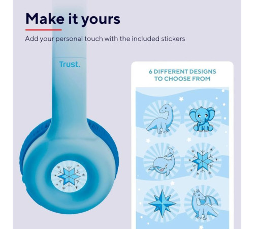 Навушники Trust Nouna Kids Wireless Blue (25275)