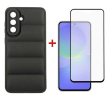 Чехол для мобильного телефона Dengos Kit Samsung Galaxy A36 5G Soft + glass (Black) (DG-KM-140)