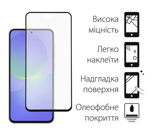 Чохол до мобільного телефона Dengos Kit Samsung Galaxy A36 5G Soft + glass (Black) (DG-KM-140)