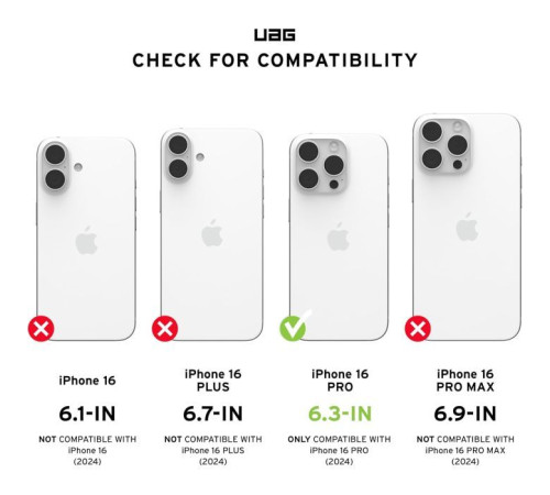 Чохол до мобільного телефона UAG iPhone 16 Pro Plyo Magsafe LE Maroon/Yellow Ombre (114480114780)