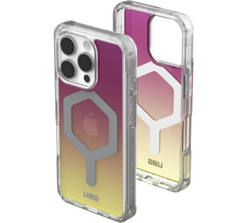 Чохол до мобільного телефона UAG iPhone 16 Pro Plyo Magsafe LE Maroon/Yellow Ombre (114480114780)